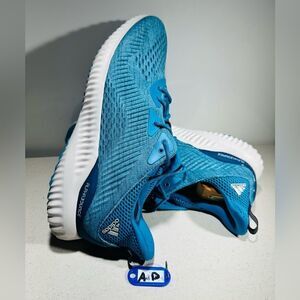 Adidas Shoes Mens 13Alphabounce EM Mesh Blue Knit Running Sneaker